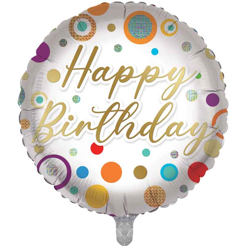 18in HAPPY BIRTHDAY FOIL BALLOON