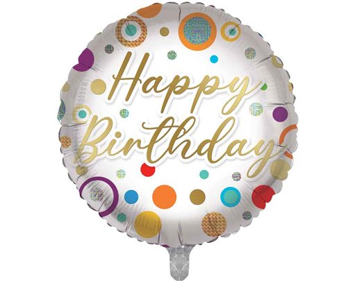 18in HAPPY BIRTHDAY FOIL BALLOON