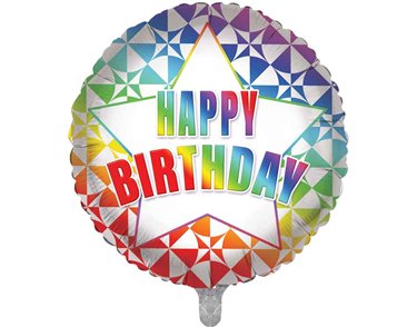 18in HAPPY BIRTHDAY FOIL BALLOON