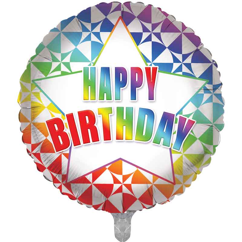 18in HAPPY BIRTHDAY FOIL BALLOON