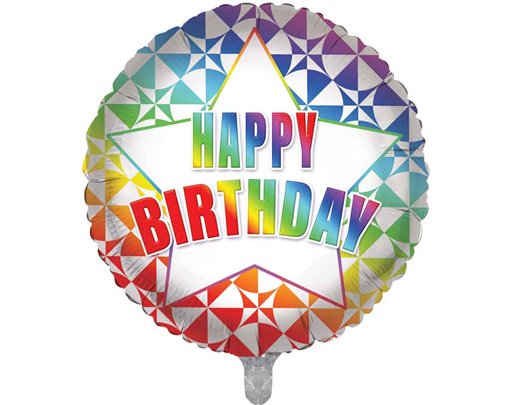 18in HAPPY BIRTHDAY FOIL BALLOON