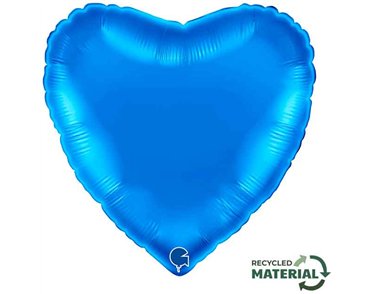 18in BLUE HEART FOIL BALLOON