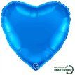 18in BLUE HEART FOIL BALLOON