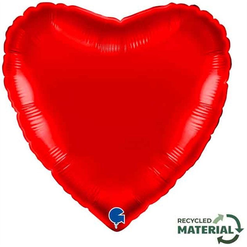 18in RED HEART FOIL BALLOON