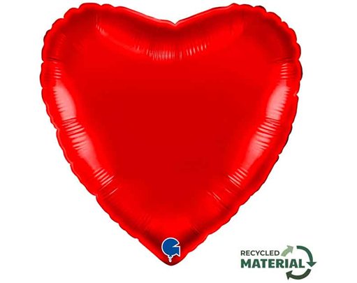 18in RED HEART FOIL BALLOON