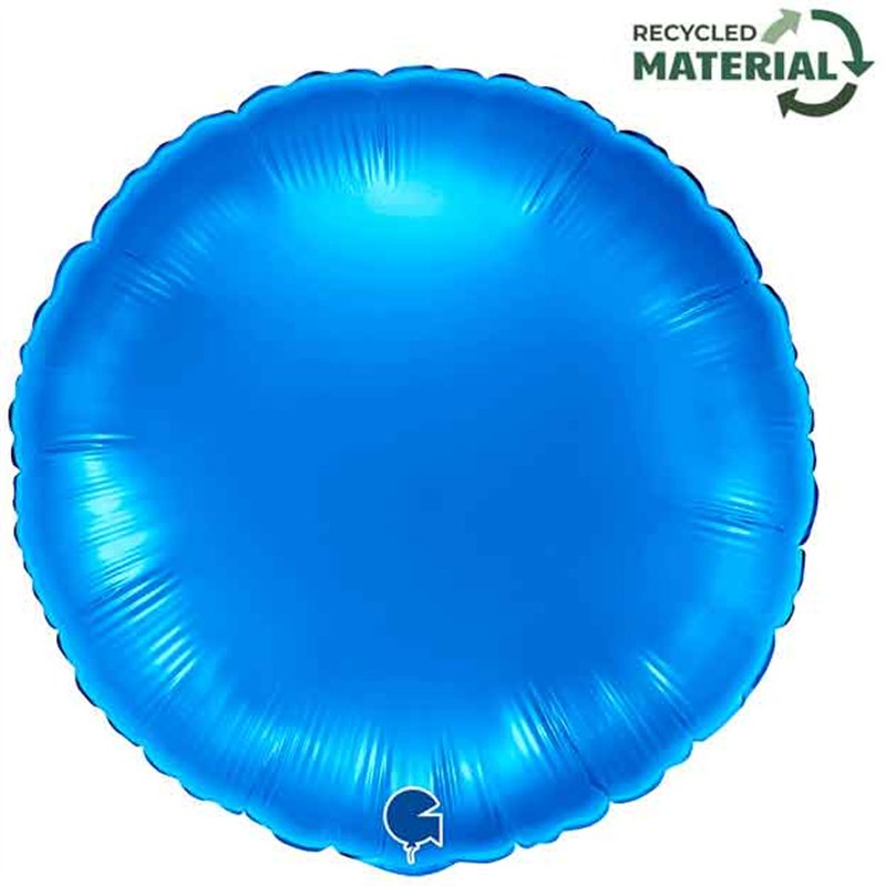 18in BLUE ROUND FOIL BALLOON