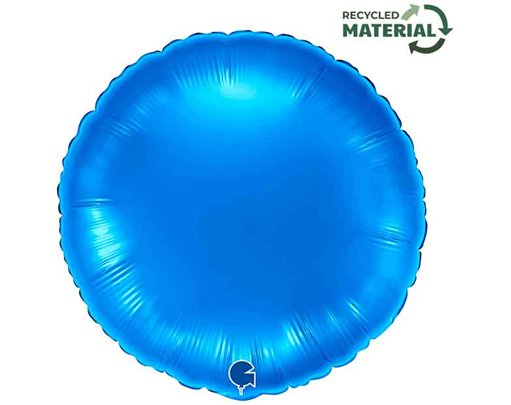 18in BLUE ROUND FOIL BALLOON