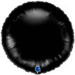 18in BLACK ROUND FOIL BALLOON