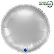 18in SILVER ROUND FOIL BALLOON