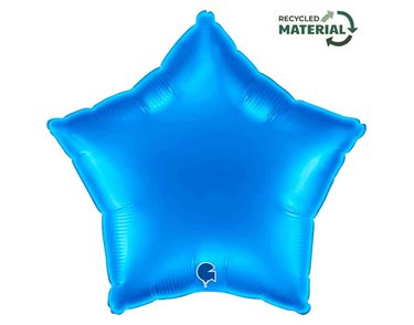 18in BLUE STAR FOIL BALLOON