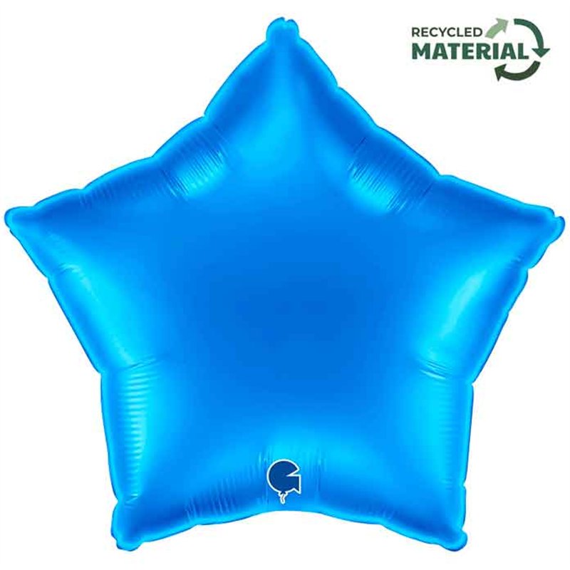 18in BLUE STAR FOIL BALLOON