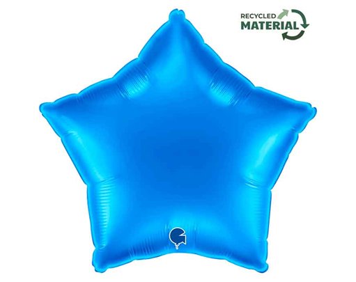 18in BLUE STAR FOIL BALLOON
