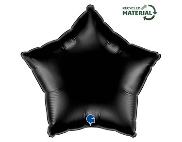 18in BLACK STAR FOIL BALLOON