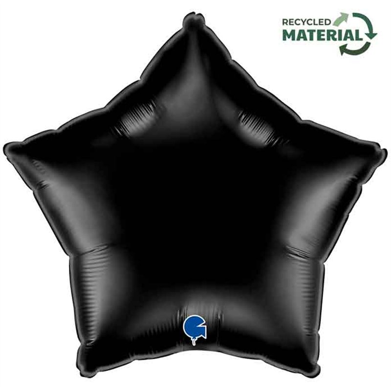 18in BLACK STAR FOIL BALLOON