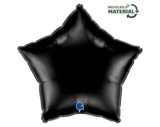 18in BLACK STAR FOIL BALLOON