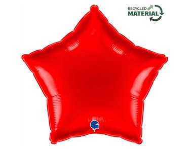 18in RED STAR FOIL BALLOON