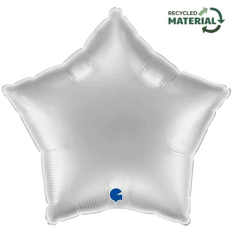 18in SILVER STAR FOIL BALLOON
