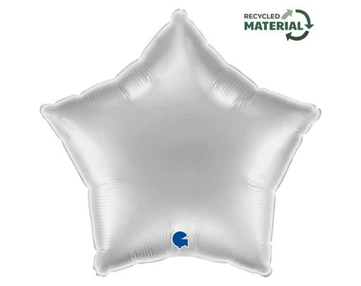 18in SILVER STAR FOIL BALLOON