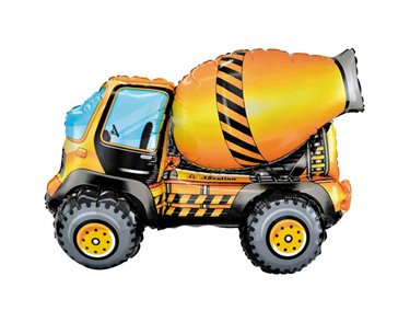 3D CEMENT MIXER AIR FILL FOIL BALLOON