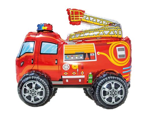 3D FIRE ENGINE AIR FILL FOIL BALLOON