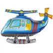 3D BLUE HELICOPTER AIR FILL FOIL BALLOON