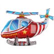 3D RED HELICOPTER AIR FILL FOIL BALLOON
