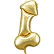 GOLD JUMBO WILLY SHAPED FOIL BALLOON