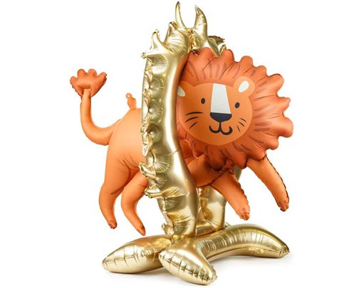 LION SHAPED STANDING AIR FILL FOIL BALLOON