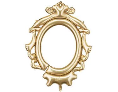 GOLD FRAME AIR FILL FOIL BALLOON