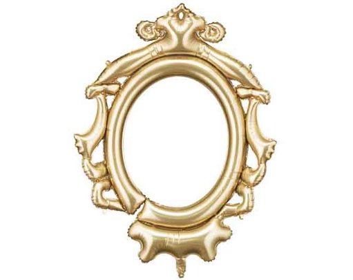 GOLD FRAME AIR FILL FOIL BALLOON