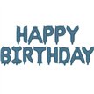 HAPPY BIRTHDAY NAVY BLUE AIR FILL FOIL BALLOON KIT