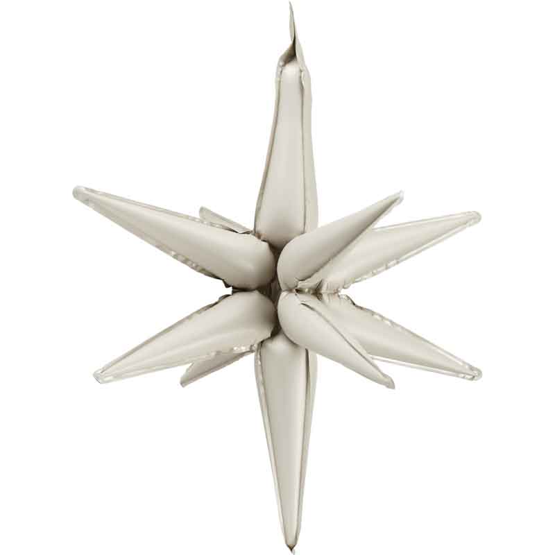 105cm 3D BEIGE STAR FOIL BALLOON