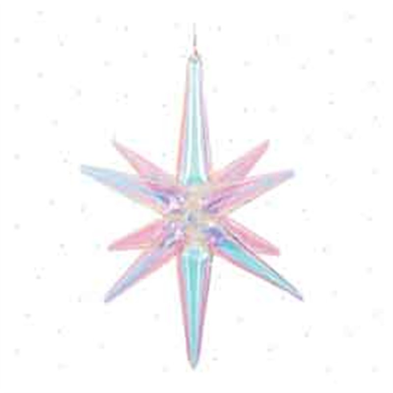 70cm 3D IRIDESCENT STAR FOIL BALLOON