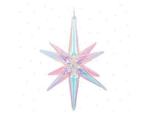 70cm 3D IRIDESCENT STAR FOIL BALLOON