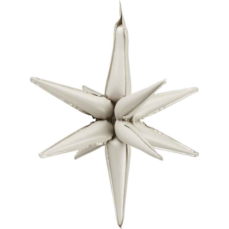 70cm 3D BEIGE STAR FOIL BALLOON