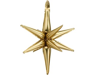 70cm 3D GOLD STAR FOIL BALLOON