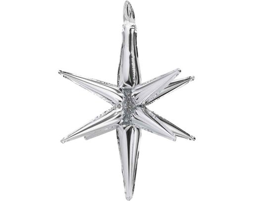 50cm 3D SILVER STAR FOIL BALLOON