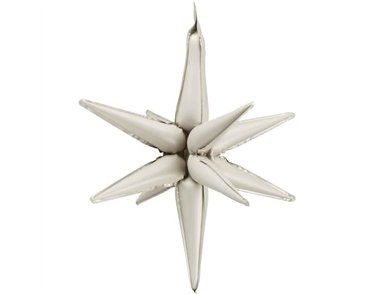 50cm 3D BEIGE STAR FOIL BALLOON