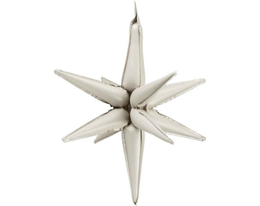 50cm 3D BEIGE STAR FOIL BALLOON