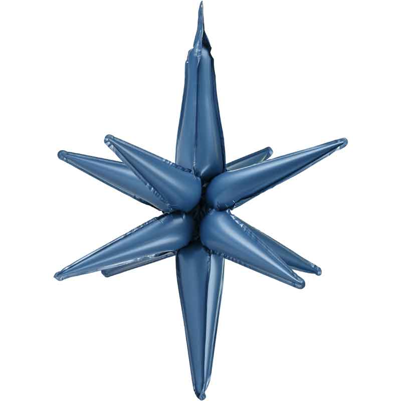 50cm 3D NAVY BLUE STAR FOIL BALLOON