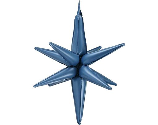 50cm 3D NAVY BLUE STAR FOIL BALLOON