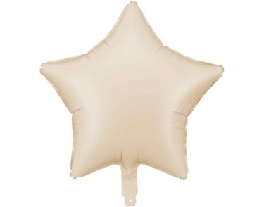 48cm LIGHT WARM GREY STAR FOIL BALLOON