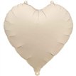 45cm LIGHT WARM GREY HEART FOIL BALLOON