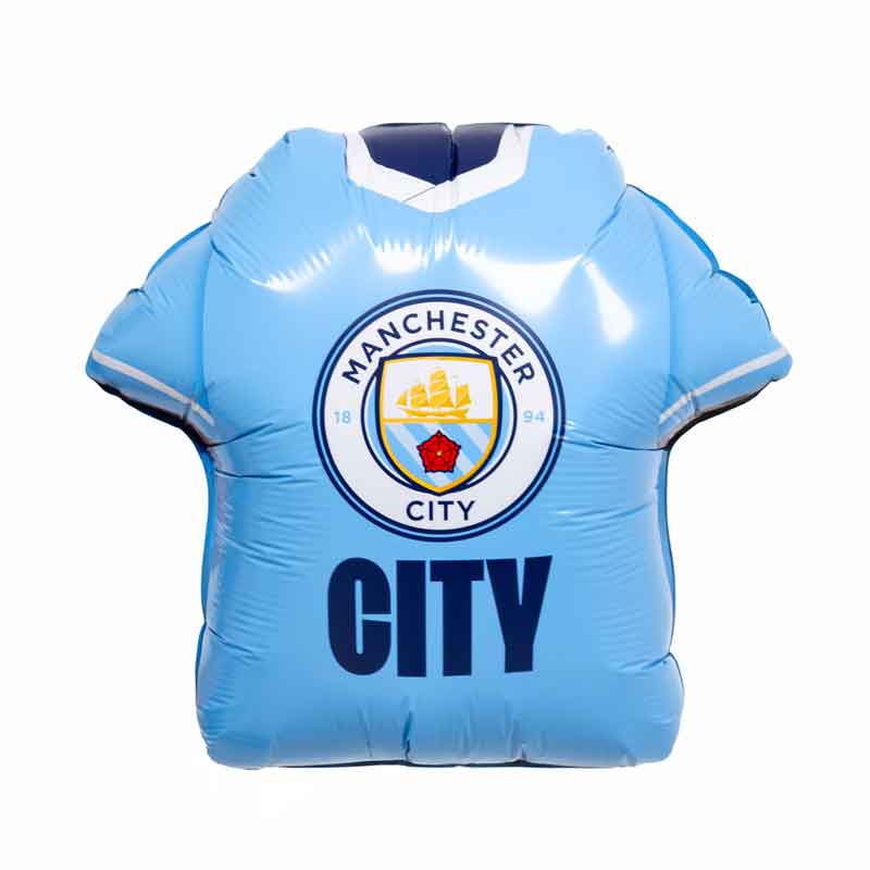 MANCHESTER CITY FC JERSEY SHAPED FOIL BALLOON