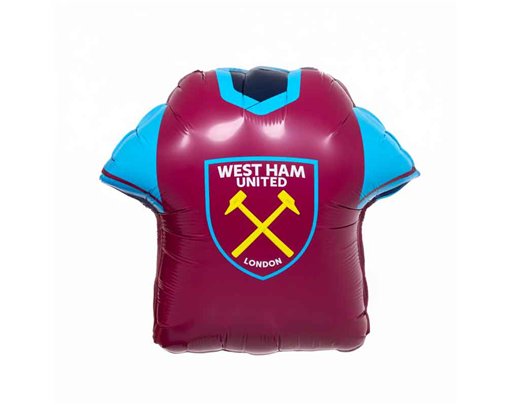 WEST HAM UNITED FC JERSEY SHAPED FOIL BALLOON