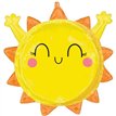 SENDING YOU SUNSHINE ROLY POLIES FOIL BALLOON