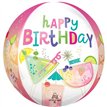 COCKTAIL SURPRISE BIRTHDAY ORBZ FOIL BALLOON