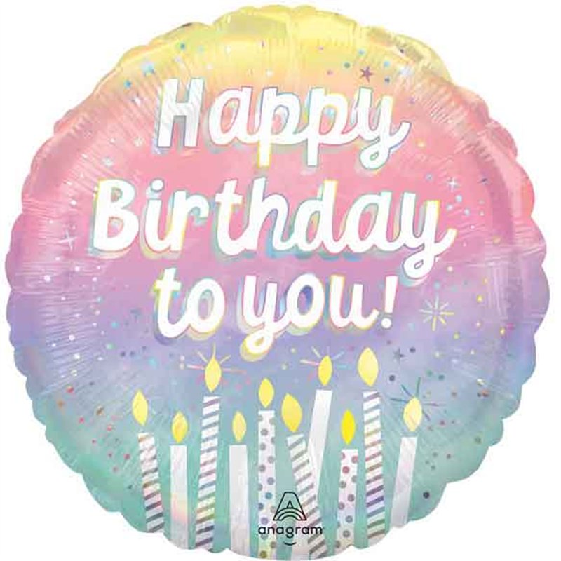 18in PEARLIZED BIRTHDAY FOIL BALLOON