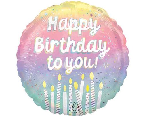 18in PEARLIZED BIRTHDAY FOIL BALLOON