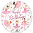 18in BALLERINA GIRL BIRTHDAY FOIL BALLOON